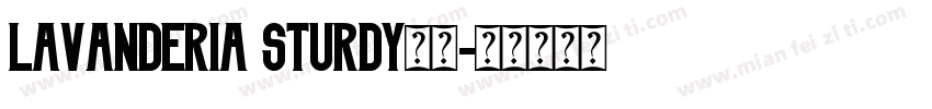 Lavanderia Sturdy字体字体转换